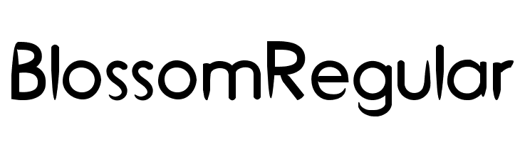 Blossom Regular  Fuentes Gratis Descargar