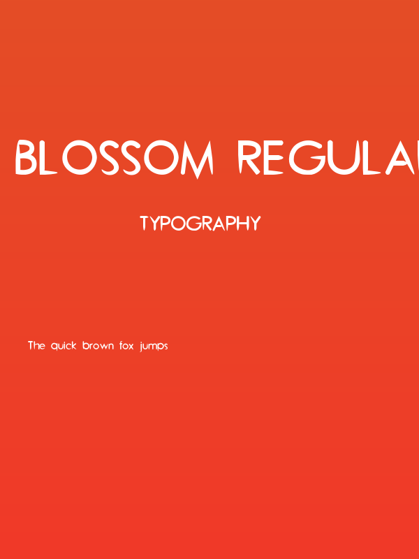 Blossom Regular Poster