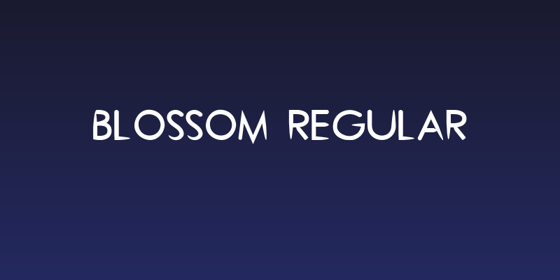 Blossom Regular Social Header