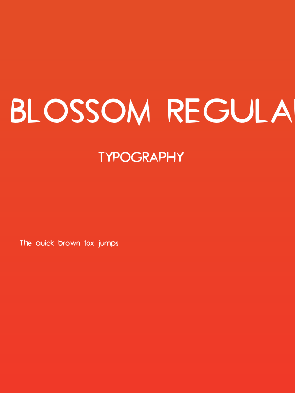 Blossom Regular Poster
