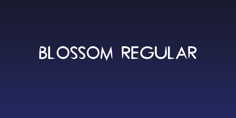 Blossom Regular Social Header