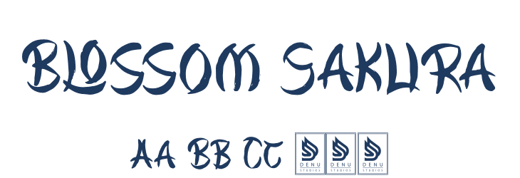 Blossom Sakura Font Preview