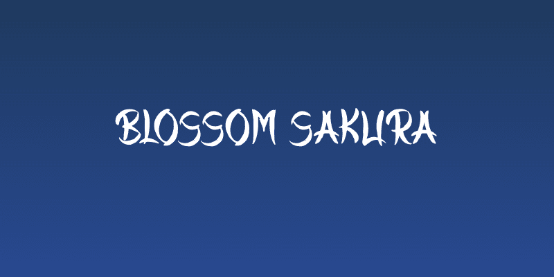 Blossom Sakura Social Header