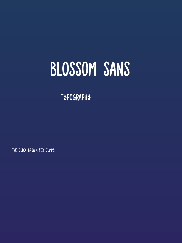 Blossom Sans Poster