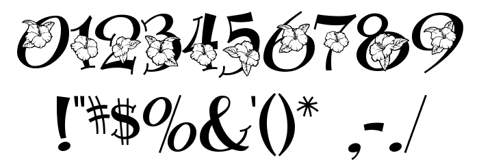 Blossom Font OTHER CHARS