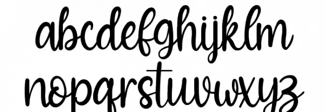 Blossom 字体 小写