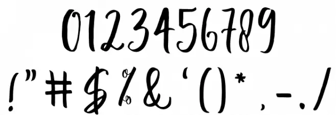 Blossomed Font OTHER CHARS