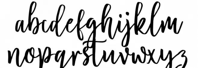 Blossomed फ़ॉन्ट लोअरकेस