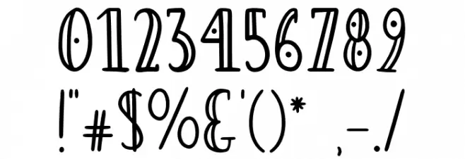 Blossomy Regular Font Alte caractere