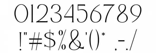 Blosvet Font OTHER CHARS