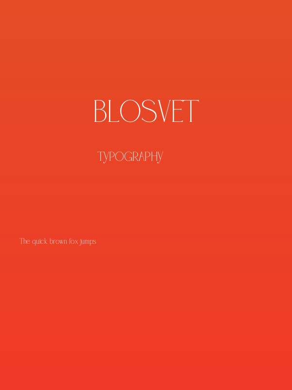 Blosvet Poster