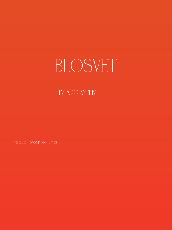 Blosvet Poster