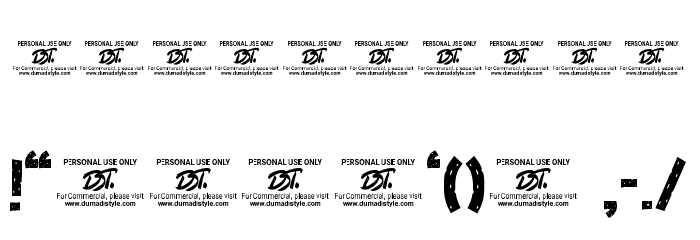 Blotchy Bitter Texture Font OTHER CHARS