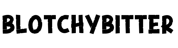 Blotchy Bitter  Frei Schriftart Herunterladen