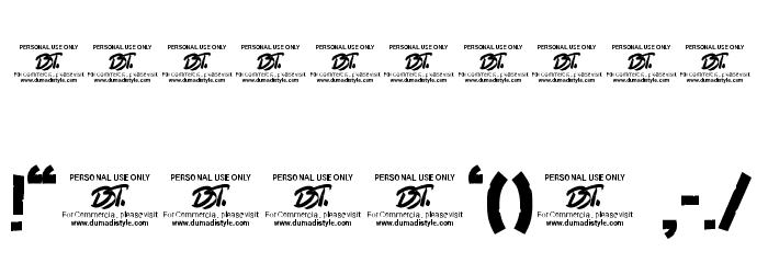 Blotchy Bitter Font OTHER CHARS