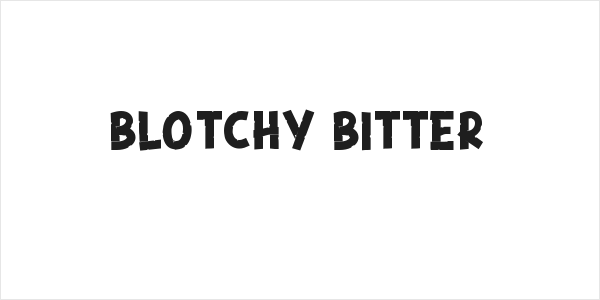 Blotchy Bitter Logo