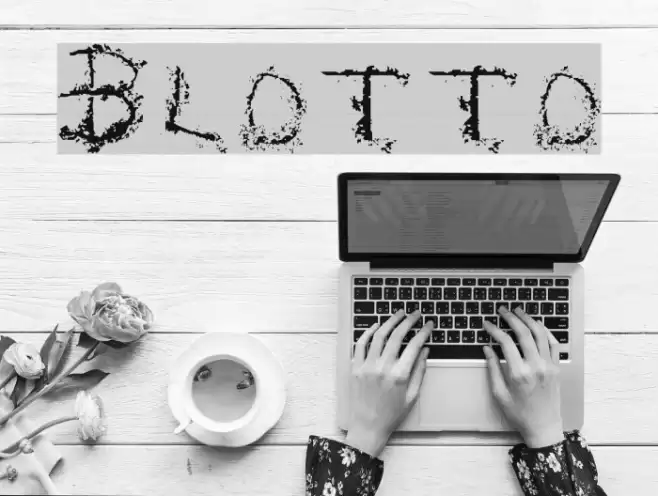 Blotto Font examples