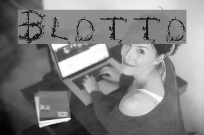 Blotto Font examples