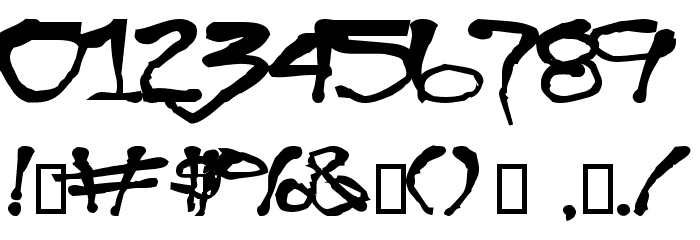 Blottooo40oz Font OTHER CHARS