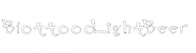 BlottoooLightBeer  フリーフォントのダウンロード