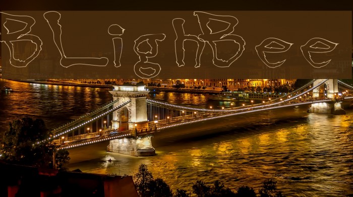 BlottoooLightBeer Font examples