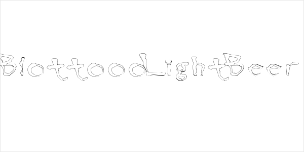 BlottoooLightBeer Logo