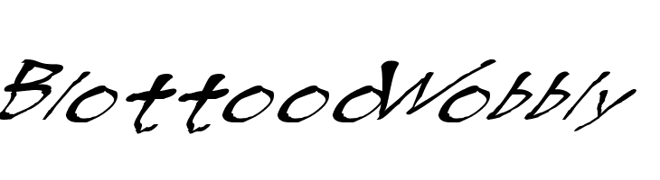 BlottoooWobbly  नि: शुल्क फ़ॉन्ट्स डाउनलोड