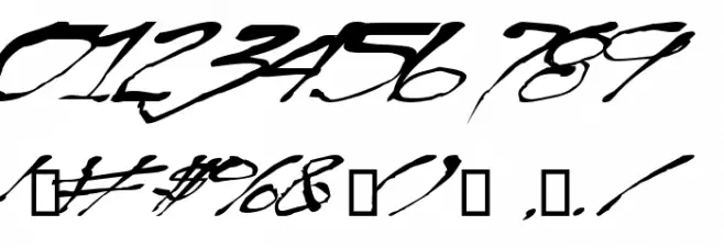 BlottoooWobbly Font OTHER CHARS