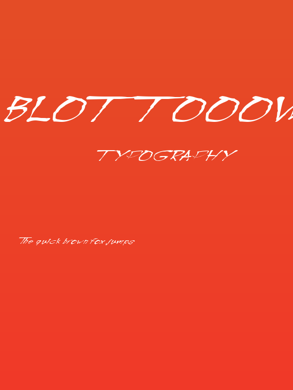BlottoooWobbly Poster