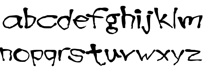 Blottooo Font LOWERCASE