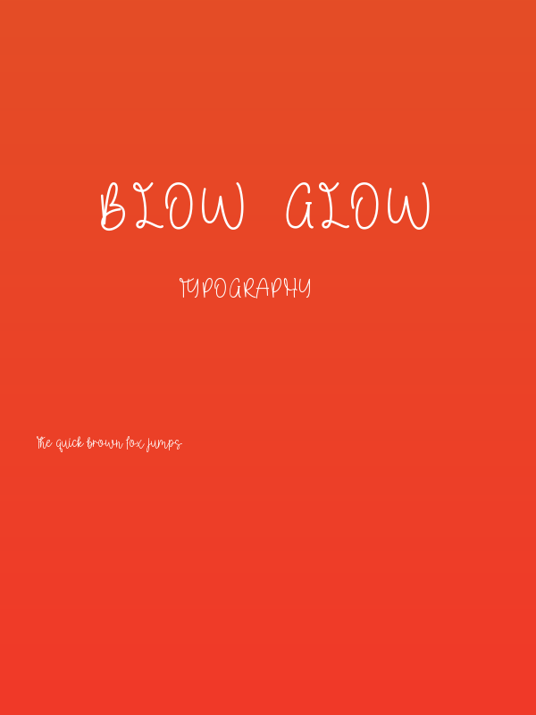Blow  Glow Poster