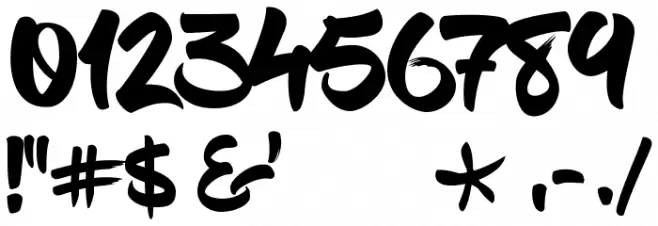 BlowBrush Font OTHER CHARS