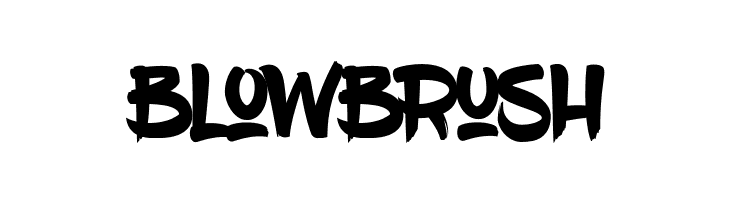 BlowBrush  font caratteri gratis