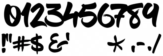 BlowBrush Font OTHER CHARS