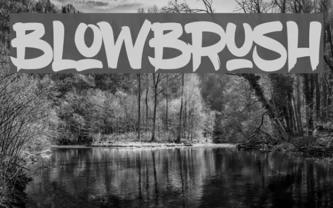 BlowBrush Font examples