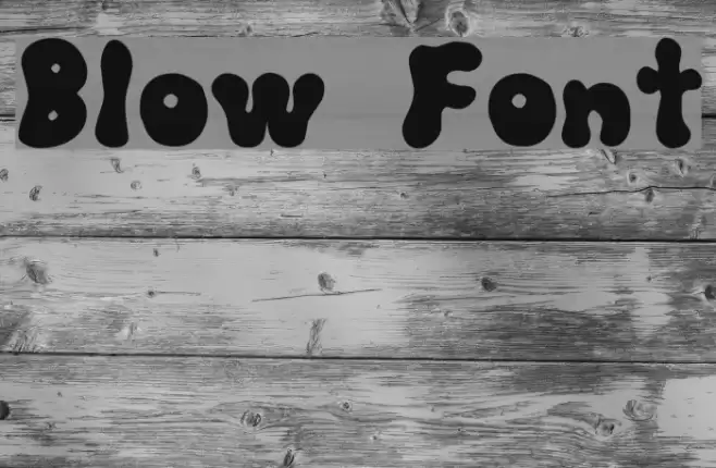 Blow Font examples