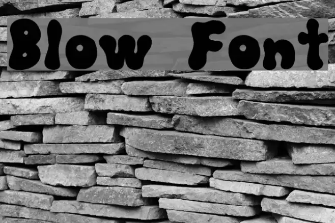 Blow Font examples