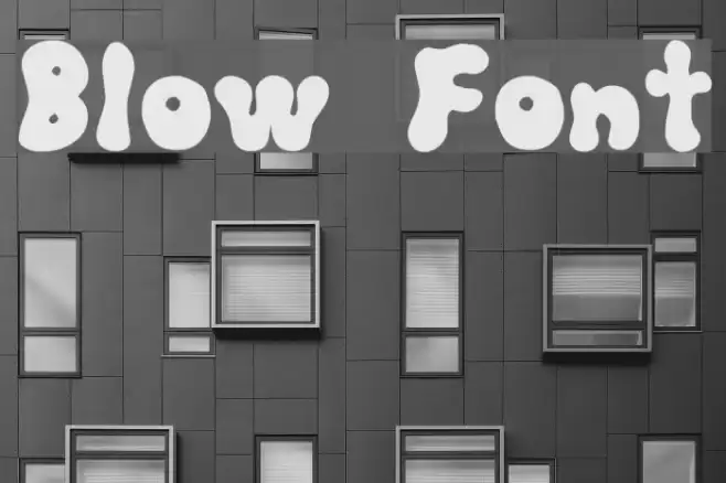 Blow Font examples