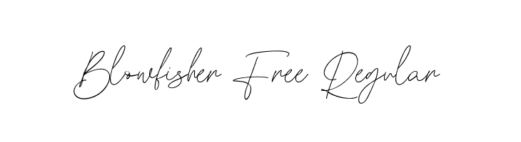 Blowfisher Free Regular  les polices de caractères gratuit tlcharger