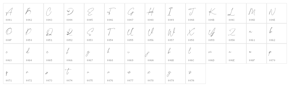 Blowfisher Free Regular Character Map