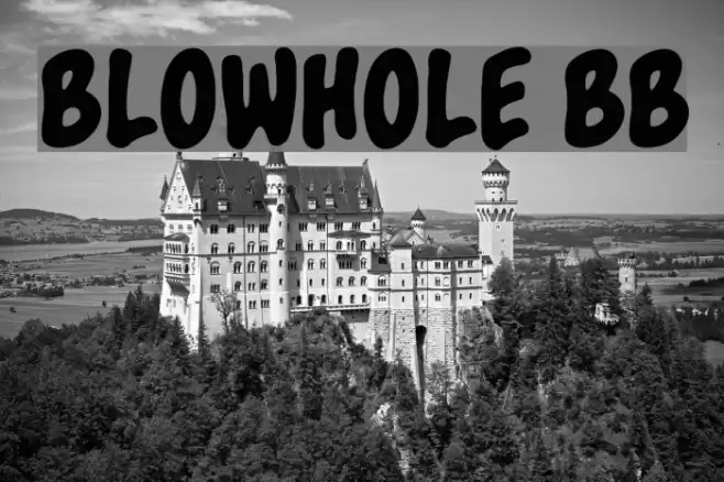 Blowhole BB Font examples