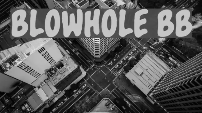 Blowhole BB Font examples