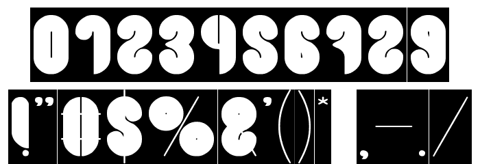 Blowing Bubble-Inverse Font OTHER CHARS