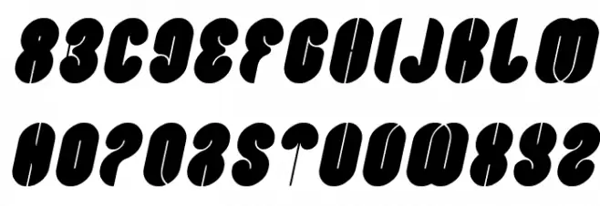 Blowing Bubble Italic Fonte MAIÚSCULAS