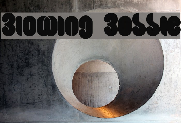 Blowing Bubble Font examples