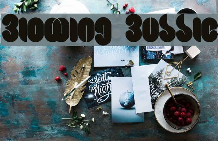 Blowing Bubble Font examples