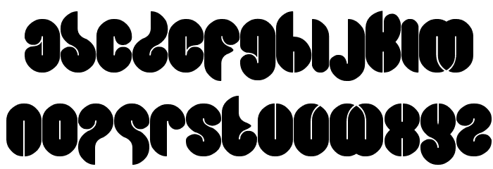 Blowing Bubble Font LOWERCASE