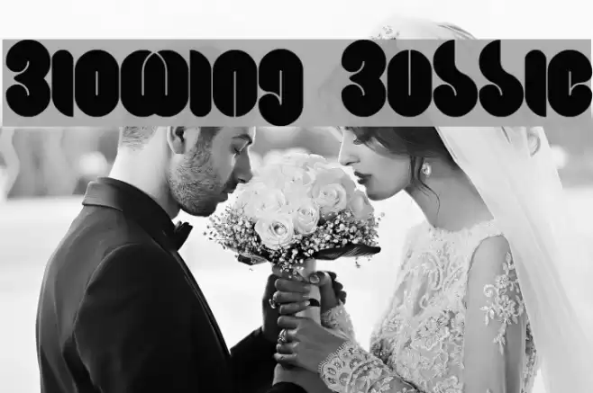 Blowing Bubble Font examples