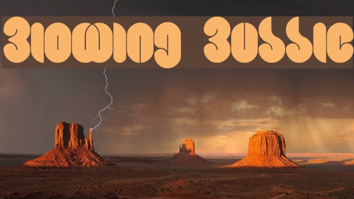 Blowing Bubble Font examples