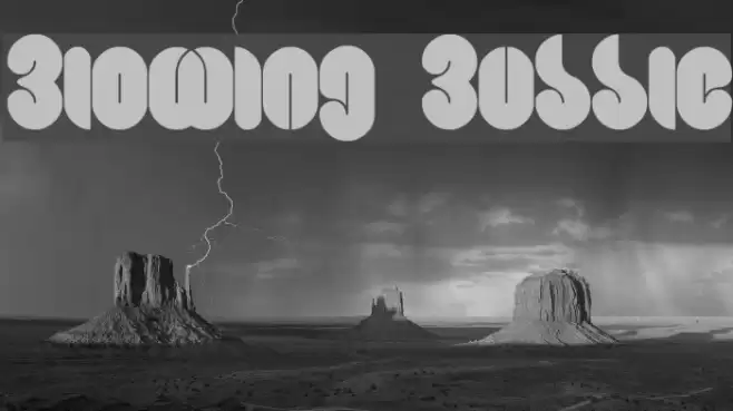 Blowing Bubble Font examples